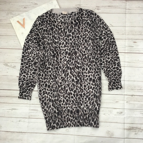 jcrew womens xxs merino charley sweater animal che - Picture 1 of 4